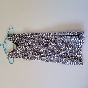 ALYSSA PARIS  blue and white dress, US 6